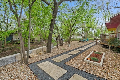 View of yard featuring a deck