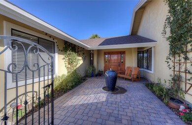 Inviting courtyard