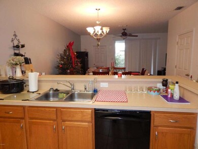 Kitchen to great room.
