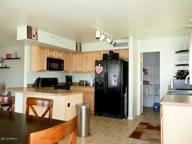 kitchen and dining area