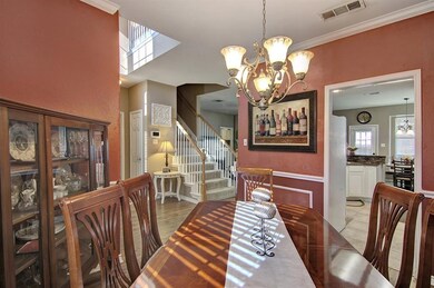 Formal dining room with crown molding!