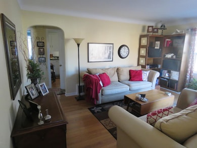 living room from front door
