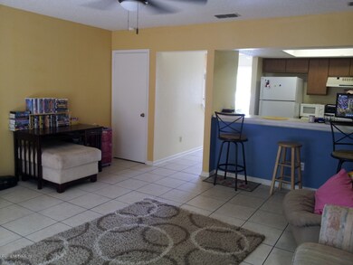Living Area into Kitchen