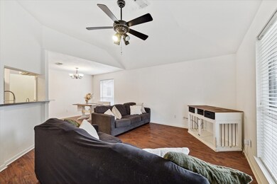 The kitchen opens to the living and dining area!