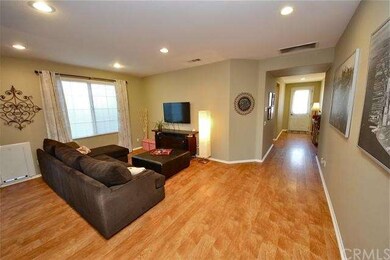 Living room and beautiful laminate wood flooring