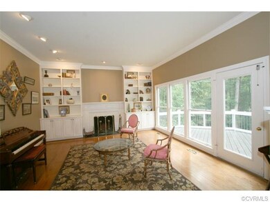Living Room with Wood burning fireplace