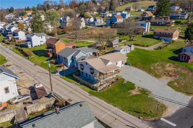 An aerial view of the neighborhood.