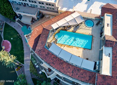 Aerial Rooftop Pool