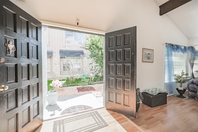 View of the inside of the front door foyer area.