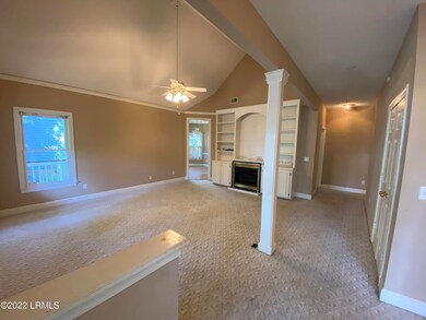 Living room with gas fireplace