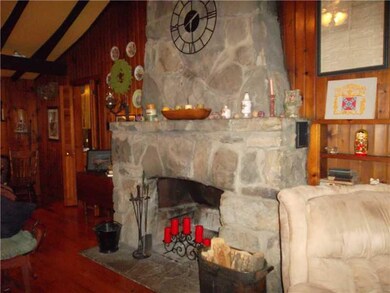 Living Room. wood burning fp