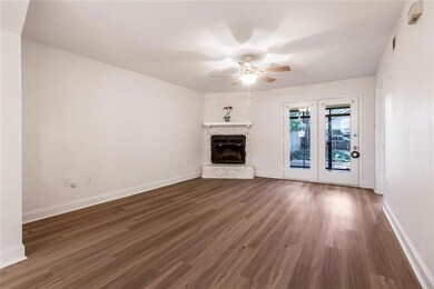 Living Room features new flooring and wood burning