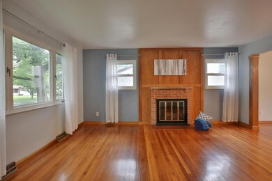 Wood burning fireplace