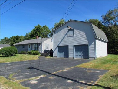 Exterior Front. 2 car garage with...