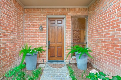 Covered front entrance.