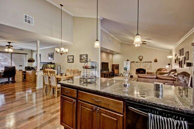 Kitchen Dining area and Family Room