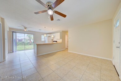 living room open to kitchen