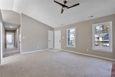 Livingroom with view of hallway leading to Bedroom