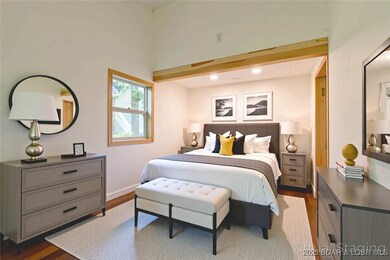 Bedroom furnishings are virtually staged!