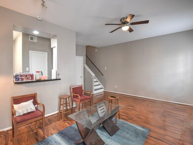 Living room and dining area