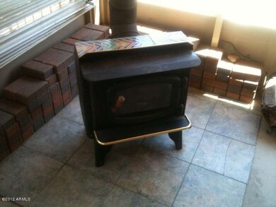 fireplace in arizona room