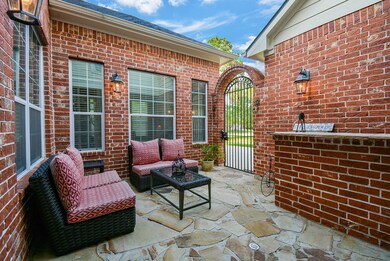 Flagstone and brick courtyard!