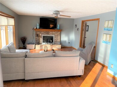 View from the kitchen to the family room!