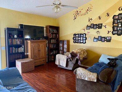 Great room with vaulted ceiling