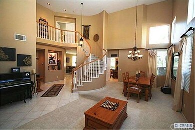 Beautiful and bright living room featuring dramati