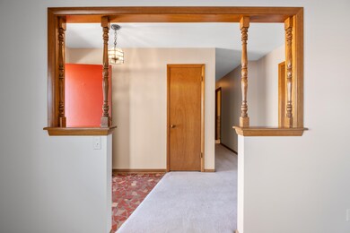 Living room view into hall