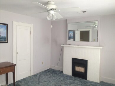 Master bedroom fireplace, closet.