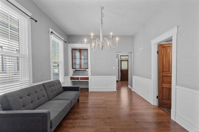 Unit 1 Dining room with built in area