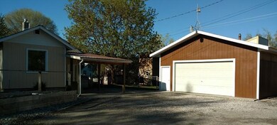 house and garage