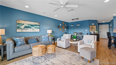 The open floor plan is ideal for entertaining or j