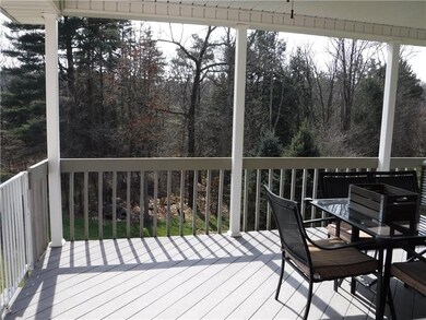 Covered Back Patio with Wooded views