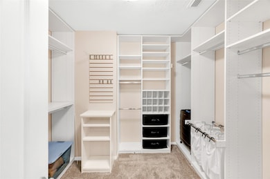 Big primary walk-in closet.