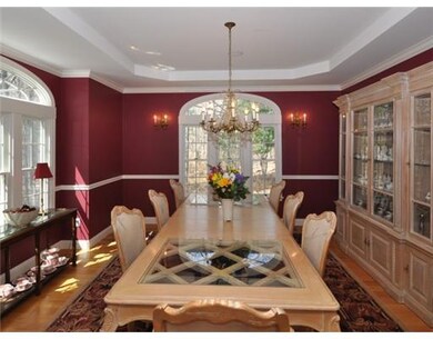 Dining Room. Elegant room with palladian windows a
