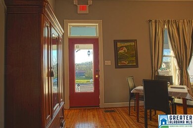 Front door with transom to let in tons of natural 