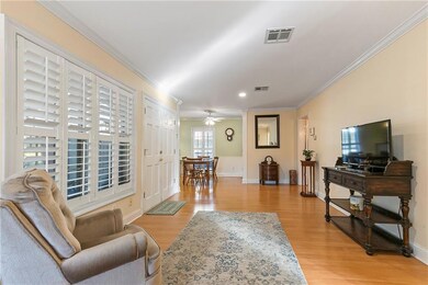 Living room looking into dinette area