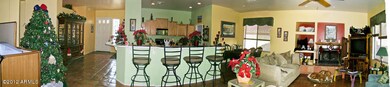kitchen/living room open area