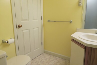 Convenient half bath on the  first level, with acc