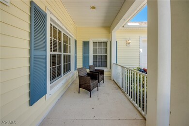 View of covered front porch