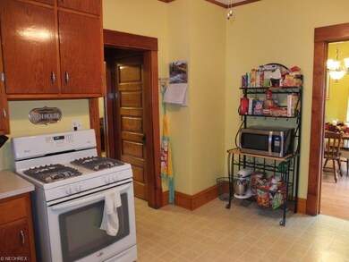 Kitchen has tons of cabinet space.