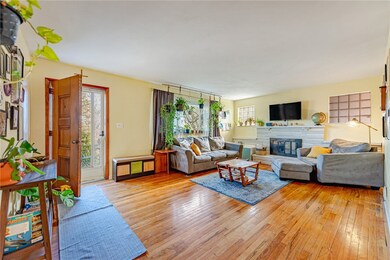 The natural light of this room makes this room so inviting and cheerful.