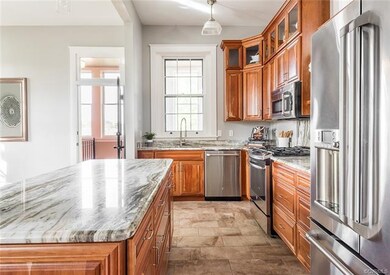 Granite counters and center island