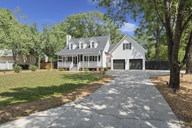 Two car garage & concrete driveway