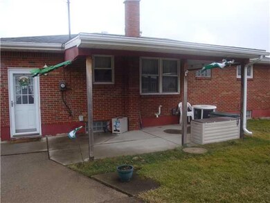 Exterior Back. Full brick ranch has new furnace an