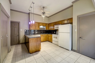 Kitchen comes with refrigerator and great counter