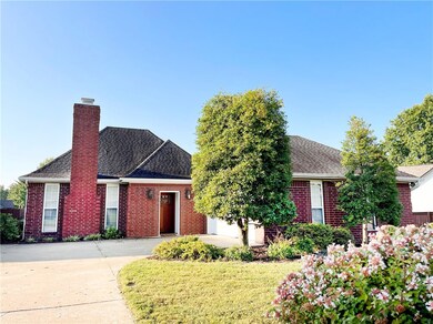 All brick home with solid wood front door, oversiz