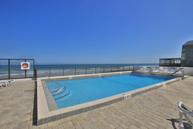A refreshing pool on the sand